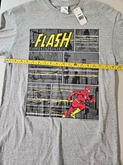 Adult Med-The Flash Shirt Gray Graphic Crew Neck New w/tag
