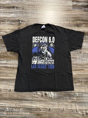 Vintage 90s DEFCON 6.0 Las Vegas 1998 Graphic Crew Neck Tee – Men’s XL