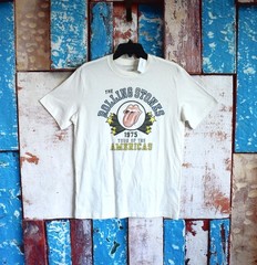 Men’s American Eagle Graphic T-Shirt The Rolling Stones SMALL White NEW