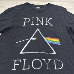 Pink Floyd Shirt Dark Side Of The Moon Prism Logo Men’s Black Large Tee