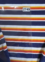 Vtg Finish Line Shirt Mens 2XL Multicolor Cotton Long Sleeve Rugby Finl365