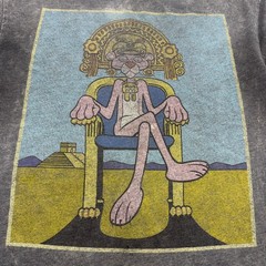 Pink Panther T-shirt M Gray Graphic Print Logo .#47219