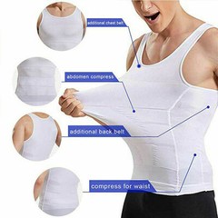 Men Compression Shirt Sleeveless Body Shaper Base Layer Slimming Tank Tops Vests