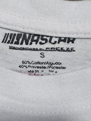 Nascar Racing Daytona 500 Checker Flag Finish Line Mens T Shirt Tee Small White