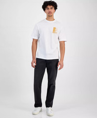 Hugo Boss Men’s Nedix Logo Graphic T-Shirt Cotton Reg Fit White-Medium