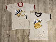 Vintage 80s Graphic Print ‘Waist Watcher’ T-shirts, Size M (38-40)