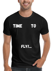 Time To Fly Brands E T-shirt. Comes in various sizes.. Live the dream!.