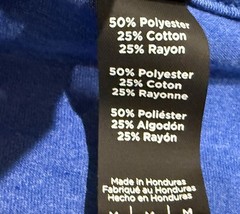 District Perfect Tri Adult Short Sleeve T-Shirt Blue Size M