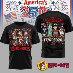 Buc-ee’s America 250th Anniversary Shirt 1776-2026 July 4th USA Beaver Tee