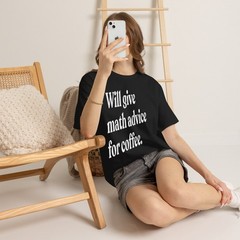 Will Give Math Advice for Coffee Funny Math Teacher T-Shirt