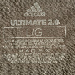Adidas Mens Ultimate 2.0 Climalite Black Graphic T-Shirt Multilingual Large L