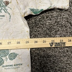 VTG Single Stitch Shirt Fruit Of The Loom Mens Medium White Botanical Plants AOP