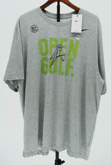 Nike Golf Dri-Fit Men’s XXL Heather Gray Open Golf Parrot Graphic T-Shirt