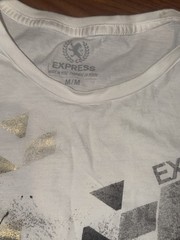 Bundle 3 Express Graphic Crew Neck Short Sleeve Knit T-Shirt Size M