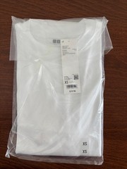 Uniqlo AIRism Cotton Oversized T-Shirt White XS, NWT
