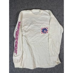Vintage Wave Riding Vehicles Graphic T Shirt Mens Small White Long Sleeve Y2K