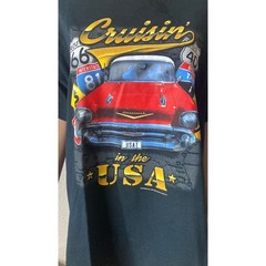 Joe Blow T’s Cruisin In The USA Chevrolet Route 66 Classic Car T Shirt Mens L