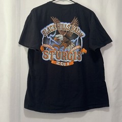 Sturgis T Shirt 2011 South Dakota Men’s Size Large Black Guc E2200