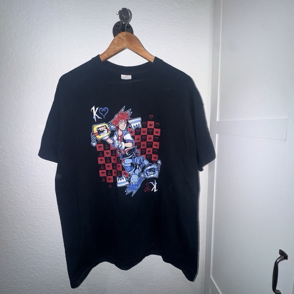 Vintage KINGDOM HEARTS Disney T Shirt Adult Early 00s Square Enix RARE XL
