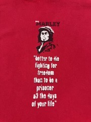 Vintage Bob Marley Zion Rootswear T-Shirt Mens Medium Red 2007 Rasta Reggae