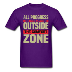 Motivation shirt All Progress takes place motivational T-Shirt size S-6XL