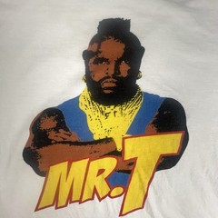 Mr T Full Color Photo Image Men’s T Shirt The A Team B.A. Baracus Size XL
