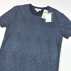 Eleven Paris Mens Blue Nights Cracked Graphic Abstract Print T-Shirt Size M