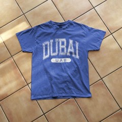 Dubai UAE Classic Varsity Style T-Shirt Tourist Blue Tee, T-Shirt