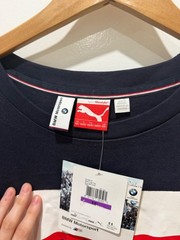 Puma BMW Motorsport XXL Navy Logo Tee T-Shirt New With Tags BMW Roundel Patch