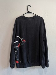 Marvel Studios Deadpool & Wolverine Graphic Sweatshirt – Acid Wash Black Size XL