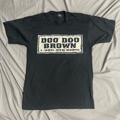 Vintage 90s Doo Doo Brown T Shirt Size L Baltimore City Club Music Made In USA