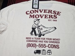NWT Converse Men’s Beige Graphic Print Shortsleeve T-Shirt