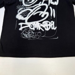 Domrebel Shirt Men Medium Graffiti Sketch Street Graphic Fire Work Party Core Go