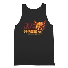 Talladega Cougar 62 Me Nights Nascar Ferrel Funny Racing Black Tank Top