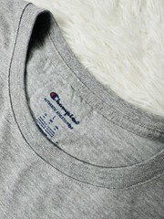 Champion Classic T-Shirt “Animated Running Logo” Size Large (Gray)