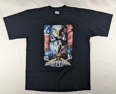 2001 Sturgis Eagle Wolf Biker T-Shirt Mens XL Sturgis Motorcycle Rally Black