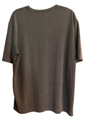 Claiborne Men’s Crew Neck T-Shirt Gray/Black Geometric Knit Short Sleeve Size L
