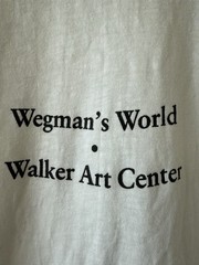VINTAGE 80s William Wegman Walker Art Center Double Sided Exhibition T-Shirt
