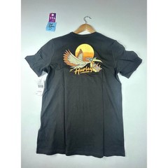 NWT Hurley Mens Everyday Pocket Tee Small Black Cotton Casual Streetwear Shirt
