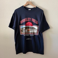 ANVIL Mens Wrigley Field T-Shirt Vintage Style Sportswear Americana Size Large