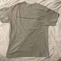 Colbert Report Vintage Grey Lincoln T-Shirt Size Large from Audience Taping