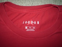 XX Large Nike AIR JORDAN Red Stencil Black /White Tee Shirt #003