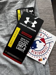 Under Armour HeatGear Men’s LG Gray Loose Crew Neck Angels AL West Champs Tee