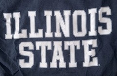Vintage MV Sport NCAA Illinois State Short Sleeve Tee Shirt Mens Small Black
