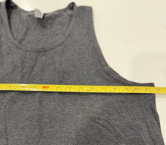 Cotton Heritage Men’s size Large Solid Gray Tank Top Cotton/Poly Blend