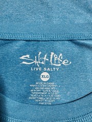 Salt Life SLX Uvapor Long Sleeve Blue Performance Shirt Men’s XL Graphic Print