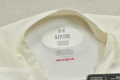 Under Armour HeatGear Compression Shirt Men S White Long Sleeve Base Layer NEW