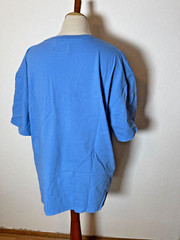 Mustang Mens Shirt Extra Large Car Graphic Tee Blue Cotton Easy Care