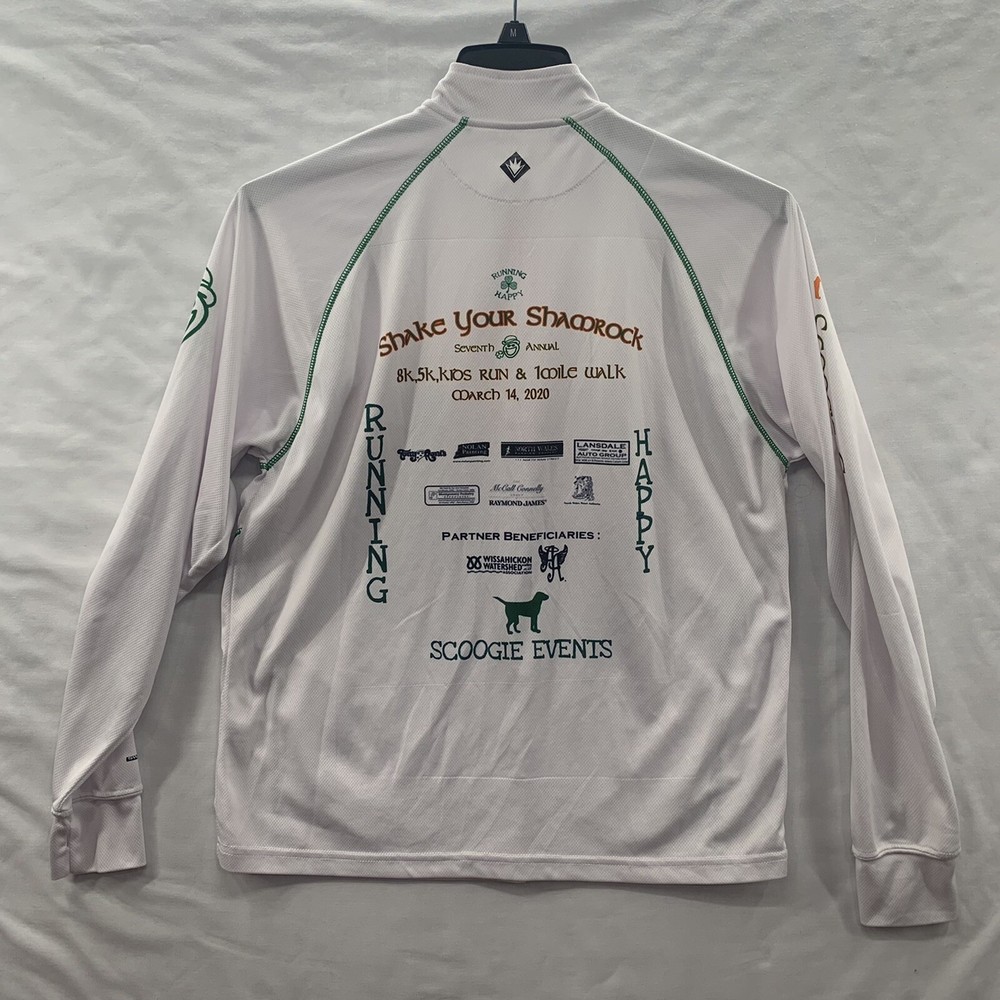 Sweat Vac Performance Wear Irish Shake Your Shamrock Running Tee Shirt Size L