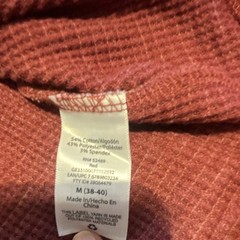 George Men’s Solid Red Knit Long Sleeve Henley T-Shirt Button Accent Size M